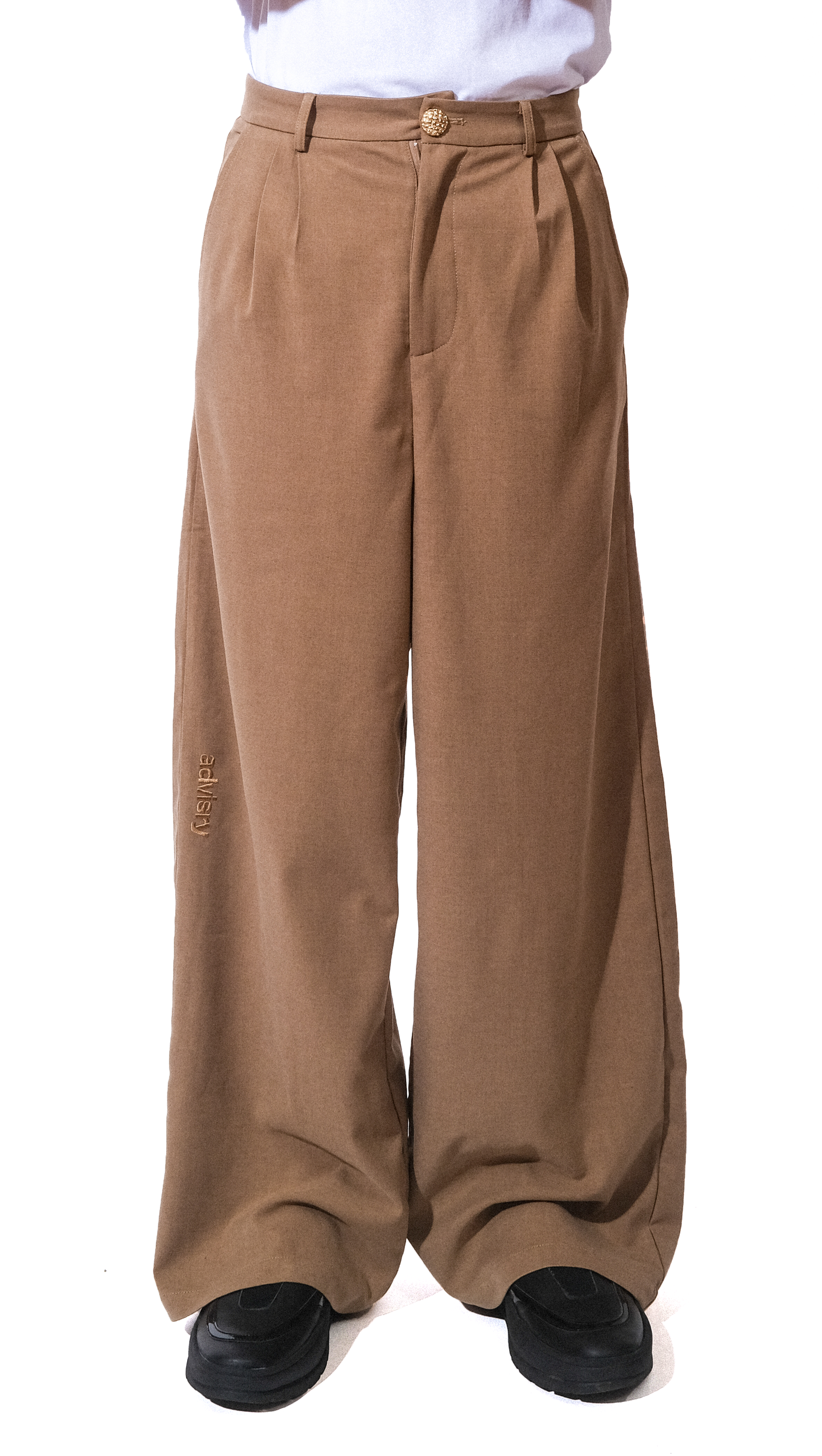 Wide Trouser (Deep Khaki)