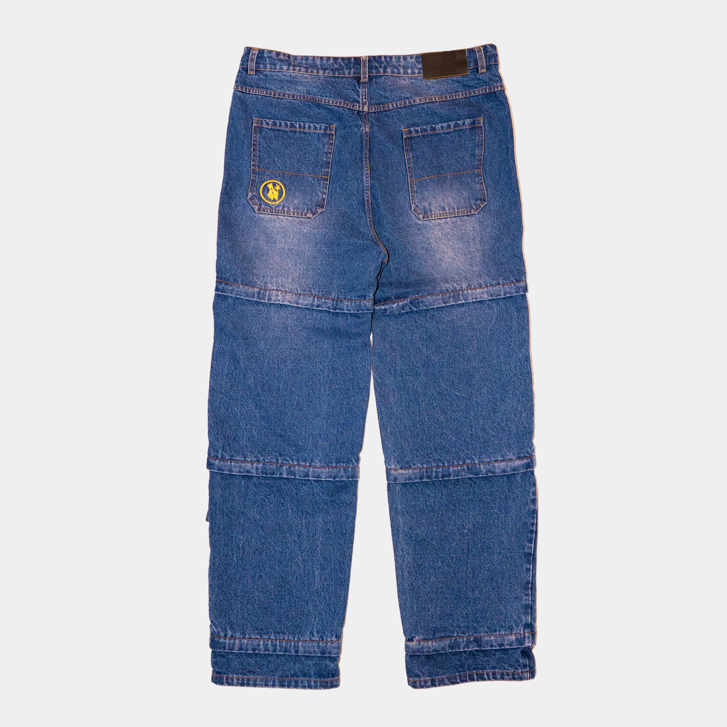 Zipper Denim Pant (Medium Wash)