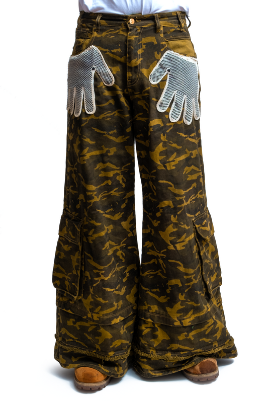 Wide Glove Cargo Pant (Tinted Camo)