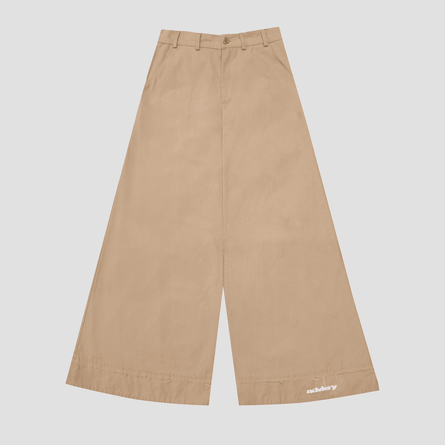 BRUSHED TWILL WIDE TROUSER (Khaki)